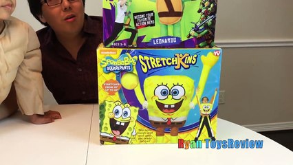 STRETCH ARMSTRONG Action Figure Spongebob StretchKins As Seen On TV Nickelodeon Toys For