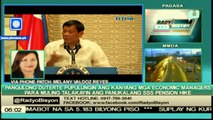 Pangulong Duterte, pupulungin ang kanyang economic managers para muling talakayin ang panukalang SSS pension hike
