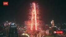 Burj Khalifa Fireworks new year celebration 2k17