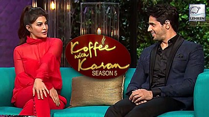 Jacqueline Proposes Sidharth Malhotra For Marriage | Koffee With Karan 5 | LehrenTV