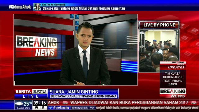 Sidang Ahok Terbuka Terbatas, Pakar Hukum Pidana: Agar Para Saksi Tidak Terpengaruh