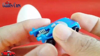 Скачать видео: Jada Stephens Cars Learn Colours with Surprise Nesting Eggs! Opening Surprise Eggs Inside!