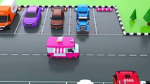 Learn Colors with Car Parking Street Vehicles Toys - Colors Videos for Children