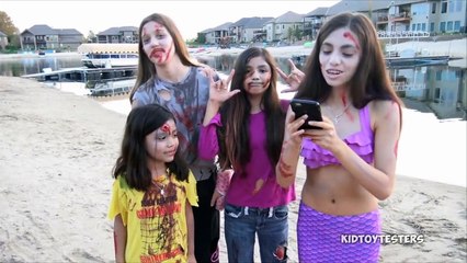 Fin Fun Mermaid gets bitten by a ZOMBIE-rhKmKI