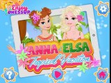 Anna And Elsa Tropical Vacation Disney Frozen Princess Makeup and Dress Up