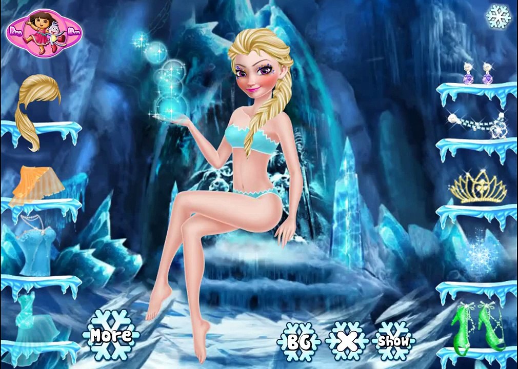 NEW Игры для детей—Disney Эльза одевалки Холодное сердце—Мультик Онлайн видео игры для девочек