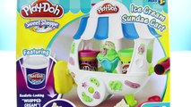 PLAY-DOH ICE CREAM Sweet Shoppe Sundae Cart Playset - Custom Popsicles Cones