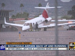 Scottsdale Airport reopens after jet experiences issue landing
