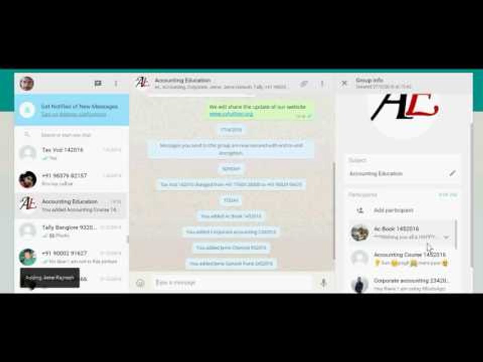 How To Add New Contacts In Whatsapp PC Group Video Dailymotion