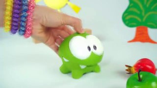 Om-Nom Monster Frog - TUMMY ACHE! - Fruit & Food Safety Educational Video for Children