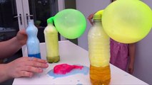 DIY Glitter Volcano Vinegar and Baking Soda Experiment with Balloon