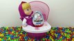 Baby Doll Toilet Training with Masha and the Bear Learn Colors with Big Surpr