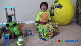 Giant Egg Surprise Opening Ninja Turtles Out of the Shadows Toys Kids Vide