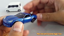 Car Toys HONDA N.BOX No.20 video | toy car CHEVROLET CORVETTE Z06 blue | toys videos collections
