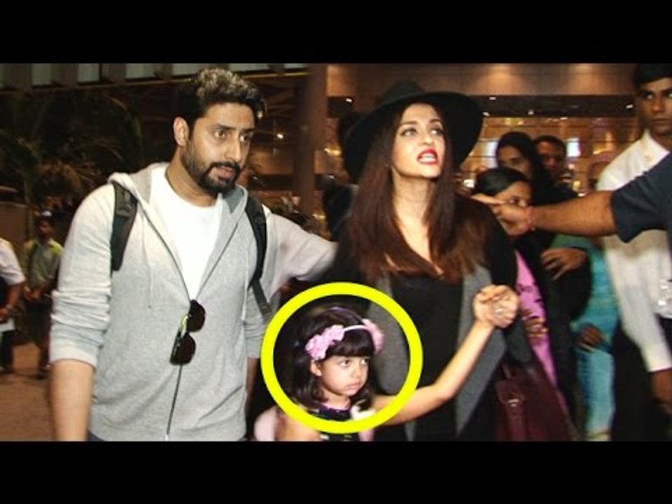 Aishwarya Rai's Daughter Aaradhya Bachchan Gets Scared Of Reporters At Airport