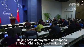 China says weapons in S. China Sea not militarisation[1]
