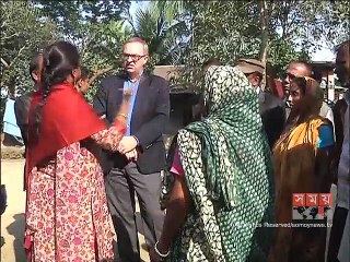 নাসিরনগরে হামলায় ক্ষতিগ্রস্ত এলাকা পরিদর্শনে সুইডেনের রাষ্ট্রদূত