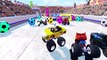 Giant Balls Colors For Donald Duck And Hulk & Mickey Mouse | Monster Trucks, Disney Cars
