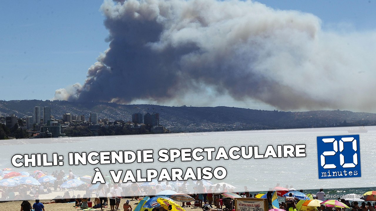 Chili: Un gigantesque incendie ravage les collines de Valparaiso