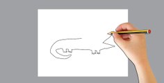 How to draw step by step for kids-Draw a Animals Cartoon#08-draw a crocodile so cute-by Draw My Hands