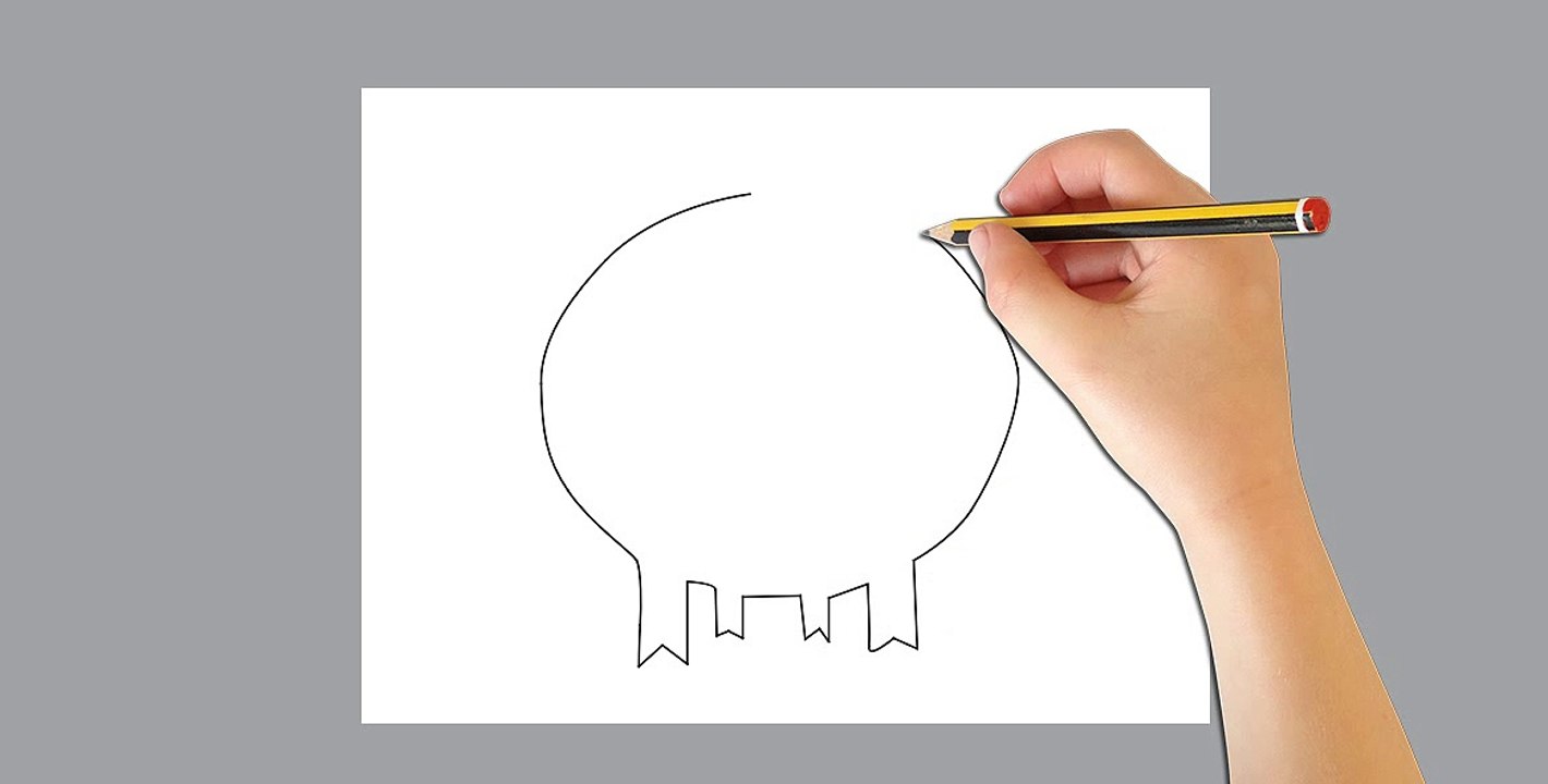 How to draw step by step for kids-Animal Cartoon#25-by Draw My Hands