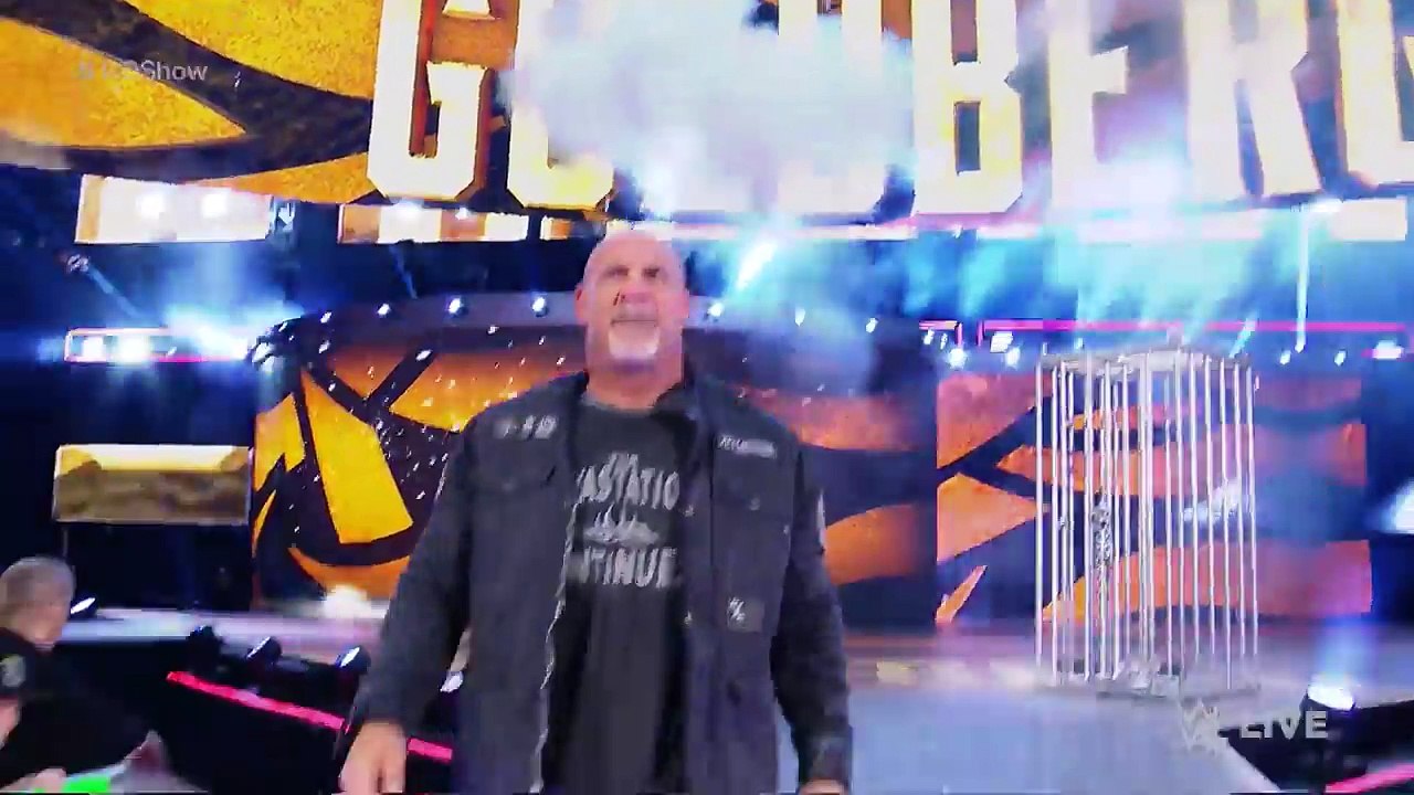 Double Spear by Roman Reigns & Goldberg to Strowman - RAW - 2/1/2017