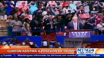 Hillary Clinton asistirá a la investidura del presidente Donald Trump