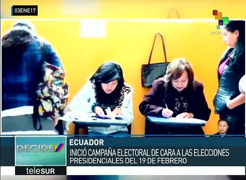 Ecuador: inicia campaña electoral de cara a comicios del 19 de febrero