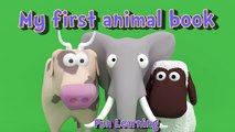 Names and sounds of animals for children, toddlers and babies(like flash cards)