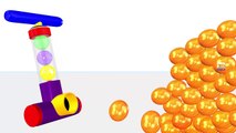Learn 3D Colors Nursery Rhymes Teach Colours For Babies Learn Ball Machine colors