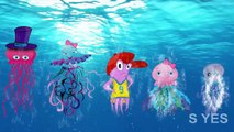 Jelly Fish Finger Family Rhymes For Kids | Finger Family Song | Animated Nursery Rhymes For Children