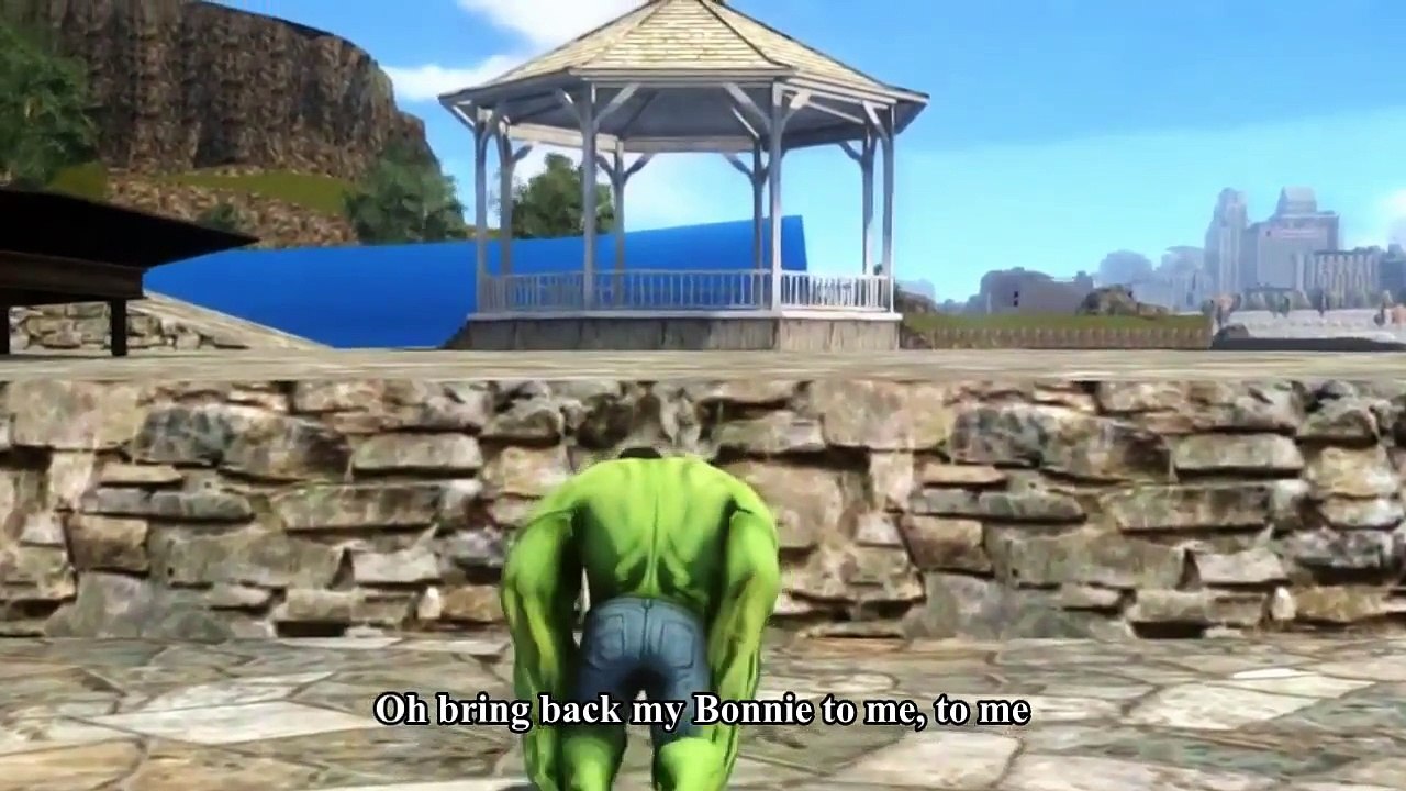 Spiderman Kids Songs ♪ My bonnie lies over the ocean ♪ Green, Orange and Pink For The Incredible