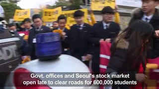 S. Korea falls silent for crucial college entrance exam[1]