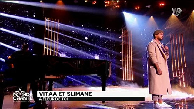 Slimane et Vitaa chantent A fleur de toi en live