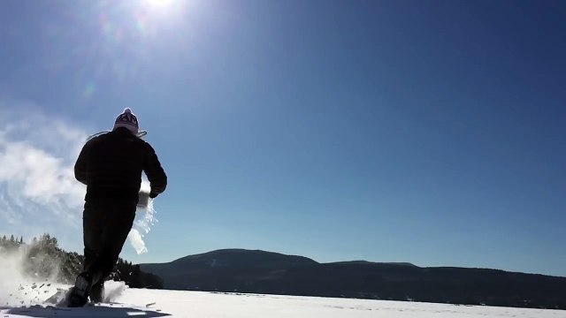 Massive Ice Mist From Boiling Water