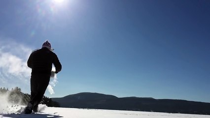 Massive Ice Mist From Boiling Water