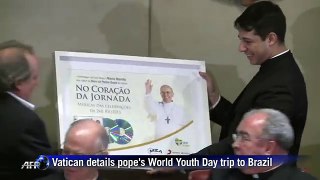 Vatican details pope's World Youth Day trip to Brazil