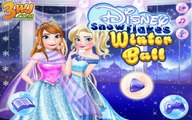 Disney Snowflakes Winter Ball - Anna, Rapunzel & Elsa - Princess Dress Up Game For Girls