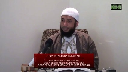 Dosa Besar Ke-23 & 24  Sumpah Dusta & Gemar Berbohong_01