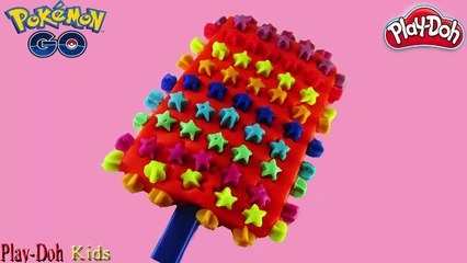 Play DOh Ice Cream !! Make Ice Cream Rainbow Playdoh For Pokemon GO Pikachu Fun