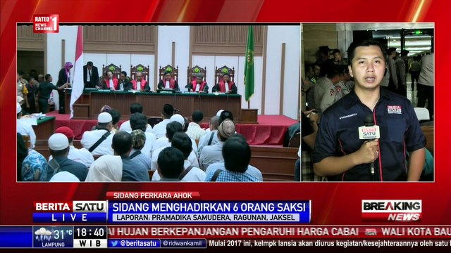 Breaking News: Sidang Ahok Hadirkan 4 Saksi Selesai Digelar