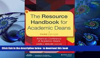 Read Online  The Resource Handbook for Academic Deans Laura L. Behling Pre Order