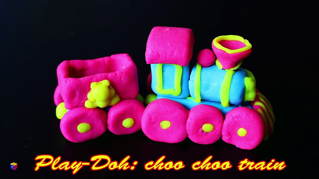 Play-Doh creations - How to make a choo choo train. Educational videos for children.-Ly0s3Vc80pQ