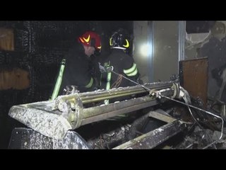 Ancona - Incendio in bar-pasticceria (03.01.17)