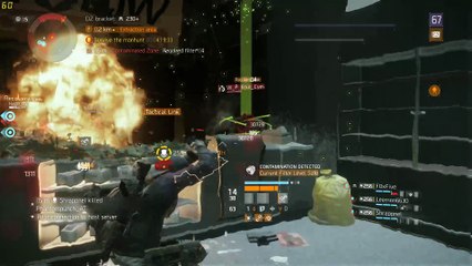 Tom Clancy's The Division 4 vs 8 manhunt ..with awesome teammates :)