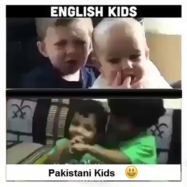 Funny Pakistani Kids Vs English Kids Clip
