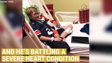Cam Newton Surprises Young Fan In Hospital