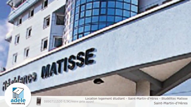 Location logement étudiant - Saint-Martin-d'Hères - Studélites Matisse