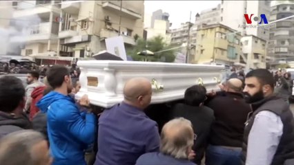 Reina'daki Saldırıda Hayatını Kaybeden Lübnanlılar İçin Cenaze Törenleri Düzenlendi