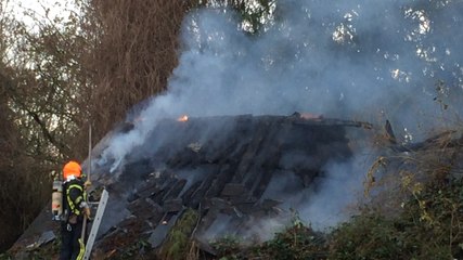 Incendie au conservatoire du littoral